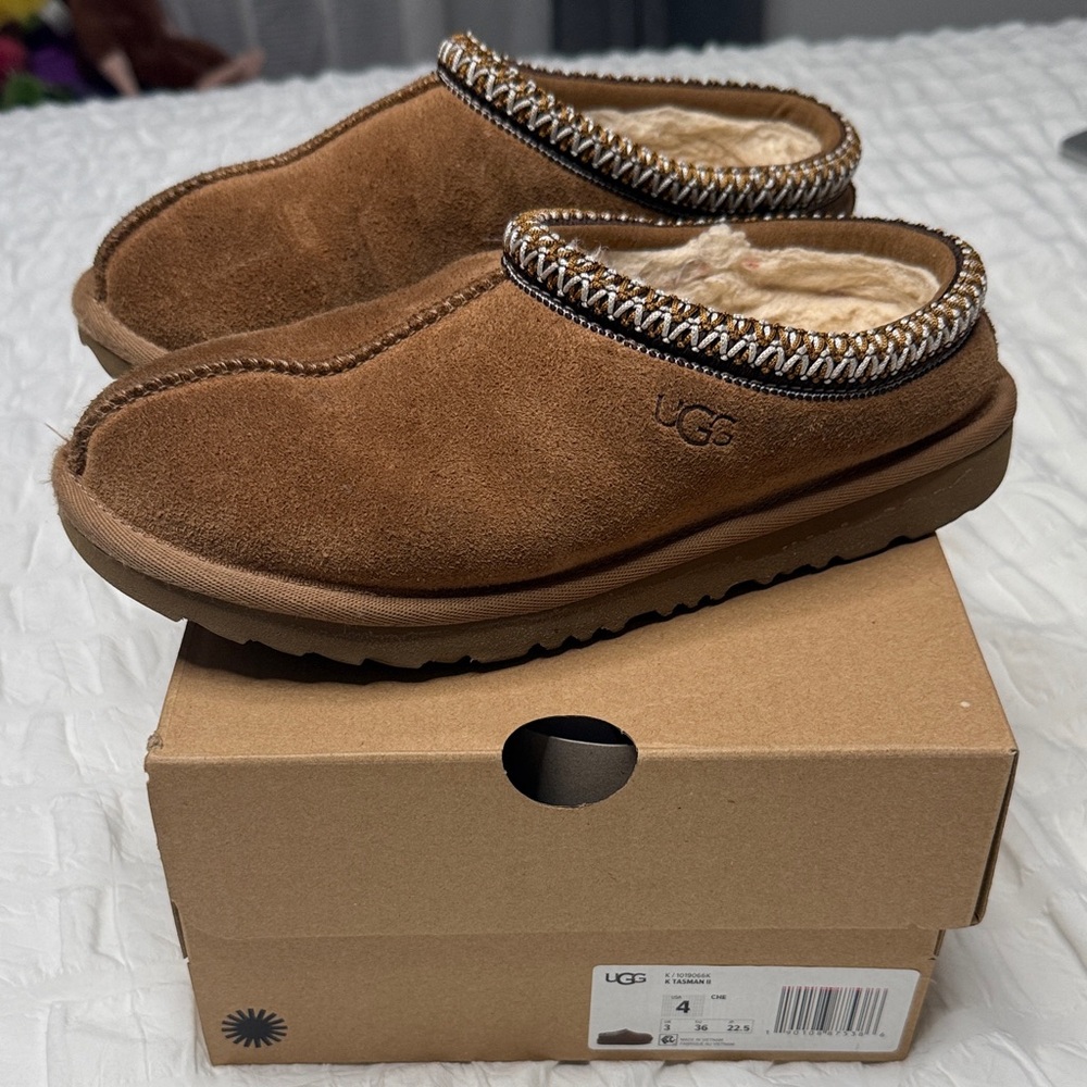 UGG Chestnut Suede Slip-Ons